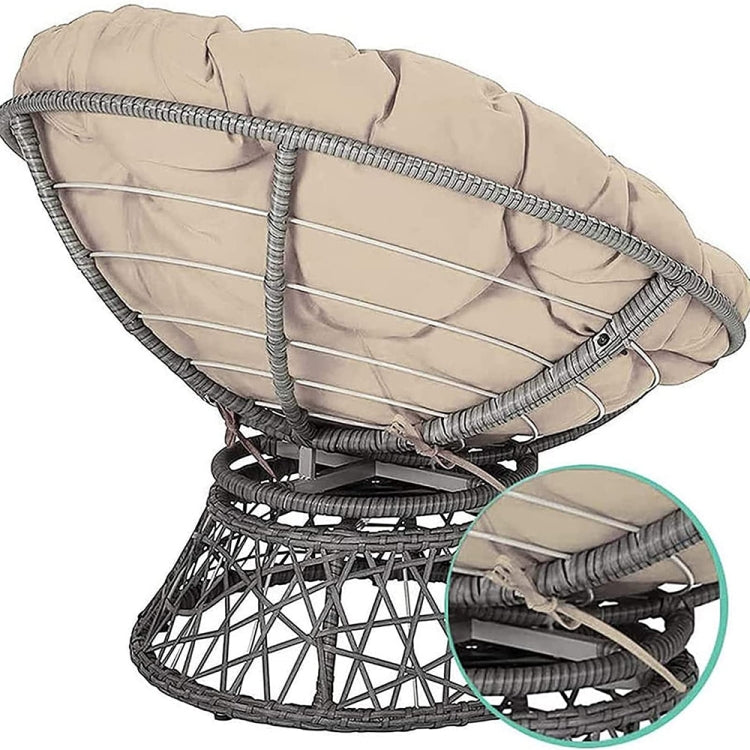 110x110cm Multifunctional Round Thickened Soft Hammock Cradle Cushion(White)