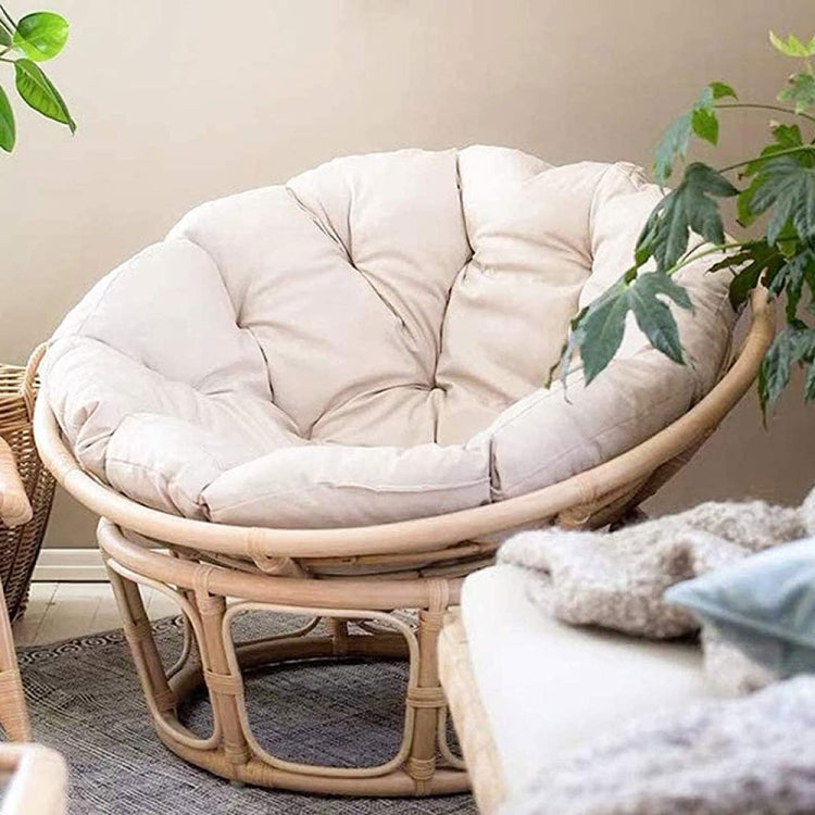 110x110cm Multifunctional Round Thickened Soft Hammock Cradle Cushion(White)