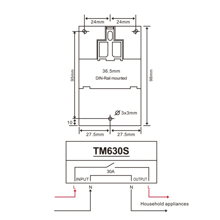 SINOTIMER TM630S-4 12V 30A Timer Switch 1 Second Interval Weekly Programmable Time Relay - free shipping - PMC Jewellery - Order now!