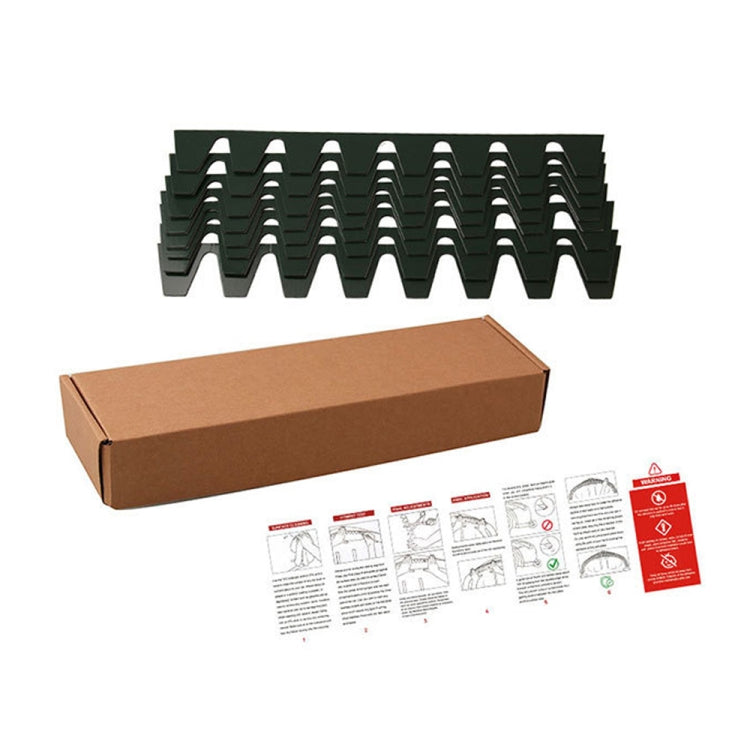 8pcs /Set Car Bumper Serrated Anti-collision Plate Decoration(Black)