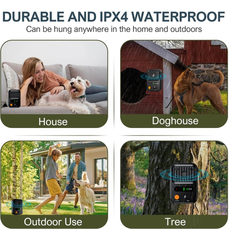 UltrasonicAnti Barking Devices Color Screen Auto Dog Bark Deterrent Devices with 3 Levels(Green) - Training Aids by PMC TechLife | Online Shopping South Africa | PMC TechLife | Buy Now Pay Later Mobicred