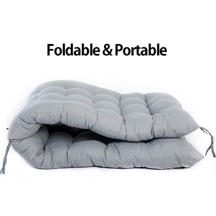 175x48x8cm Thickened Soft Home Recliner Cushions Garden Rocking Chair Cushions(Navy Blue)