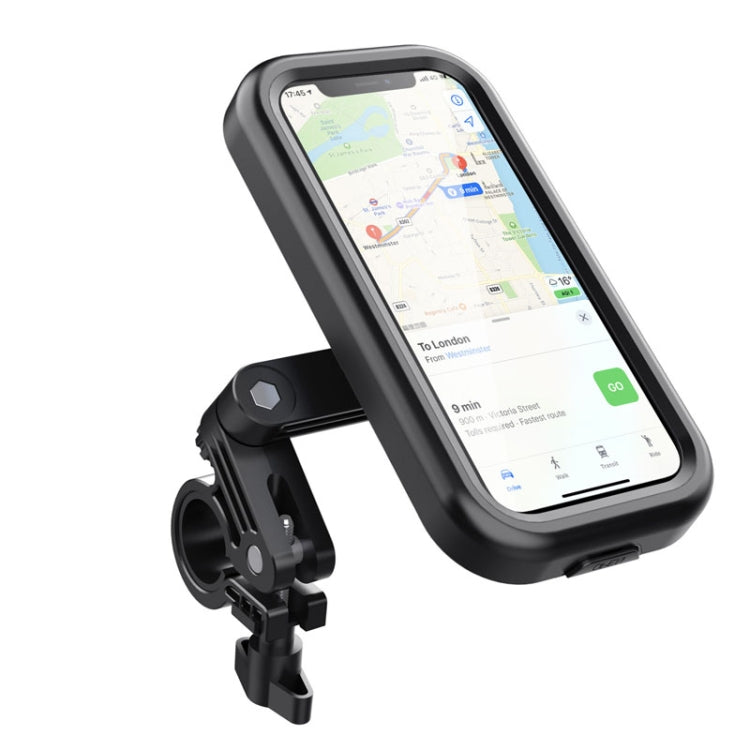Water-resistant Motorcycle Bicycle Cell Phone Holder 360 Rotating Riding Navigation Holder, Model: Handlebar
