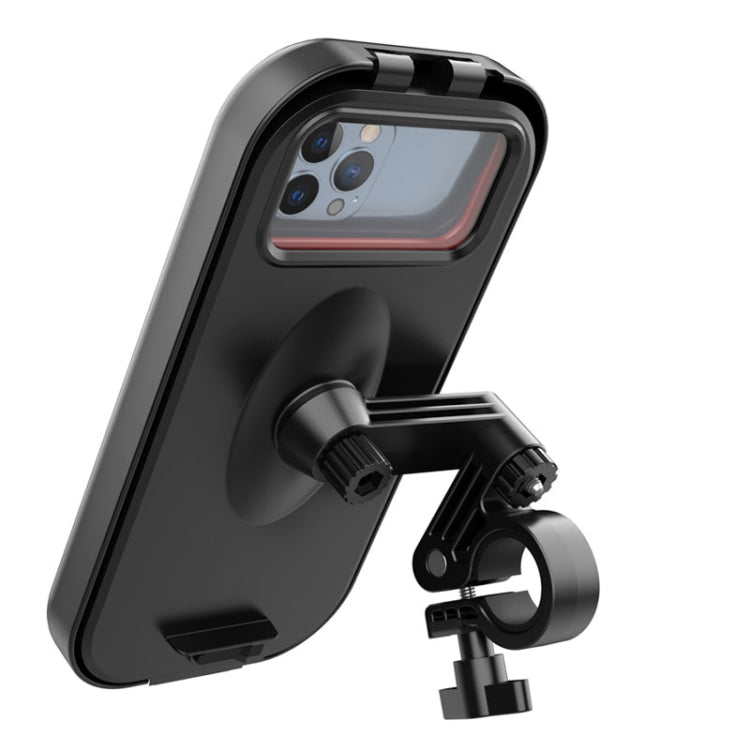 Water-resistant Motorcycle Bicycle Cell Phone Holder 360 Rotating Riding Navigation Holder, Model: Handlebar