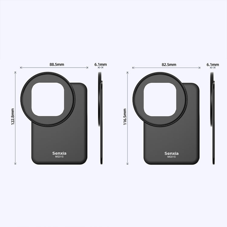 For iPhone Senxia Magsafe Magnetic Mobile Phone Filter Holder Phone Lens Adapter Base For 6.7-inch