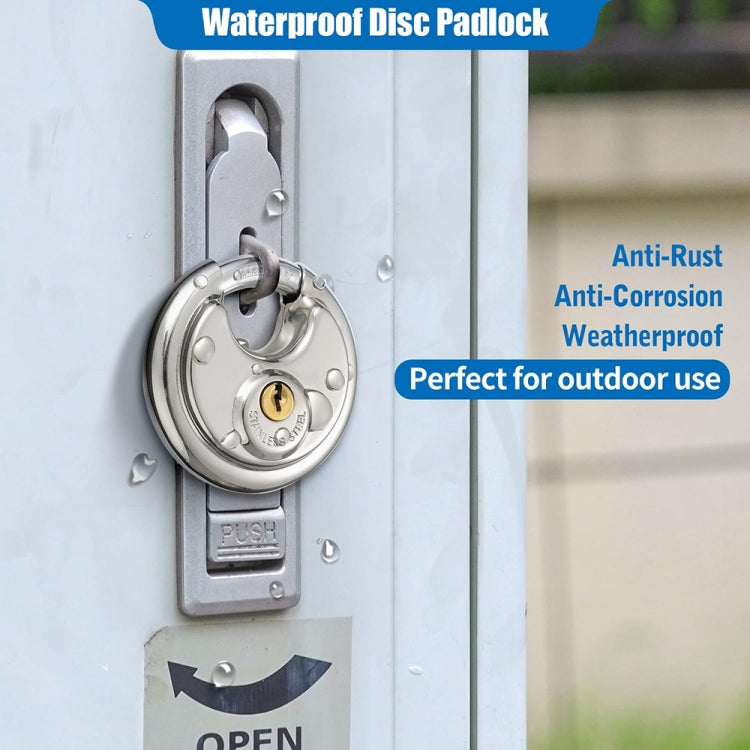 90mm Household Anti-Theft Rust-Proof And Waterproof Pure Copper Core Round Padlock - Padlocks by PMC Jewellery | Online Shopping South Africa | PMC Jewellery | Buy Now Pay Later Mobicred