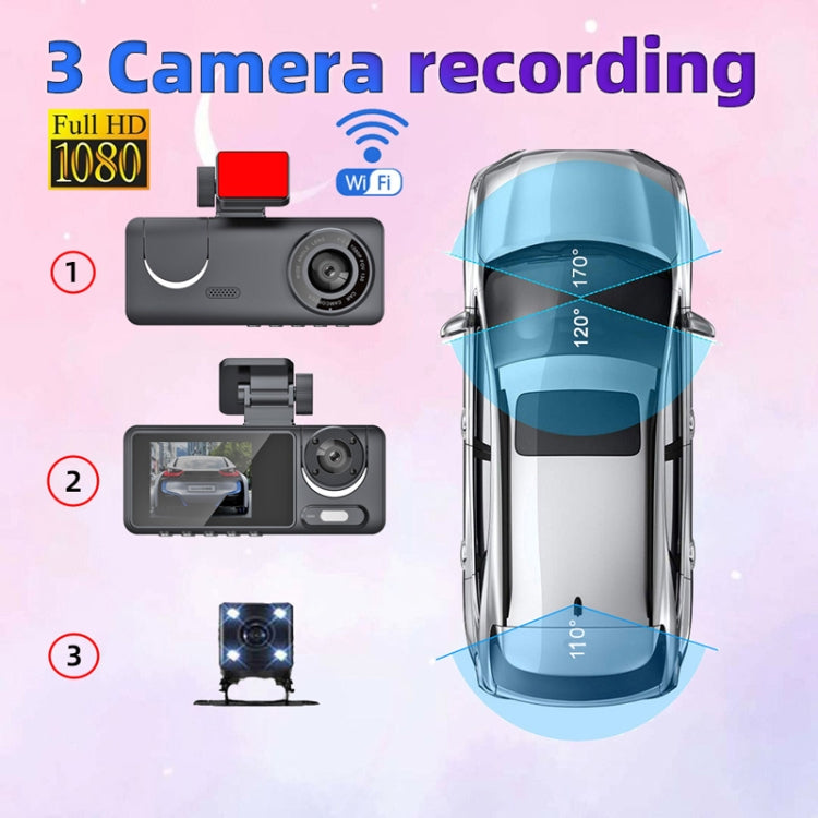 High-Definition Night Vision Driving Recorder, Model: Dual Recording No WIFI - Car DVRs by PMC TechLife | Online Shopping South Africa | PMC TechLife | Buy Now Pay Later Mobicred