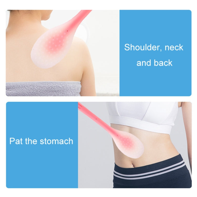 Meridian Points Gua Sha Patting Board Silicone Palm Massage Whacker, Style: Green 32cm