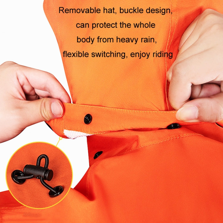 SULAITE Outdoor Motorcycle Riding Full Body Split Raincoat Suit, Size: XXL(Orange) - free shipping - PMC Jewellery - Order now!