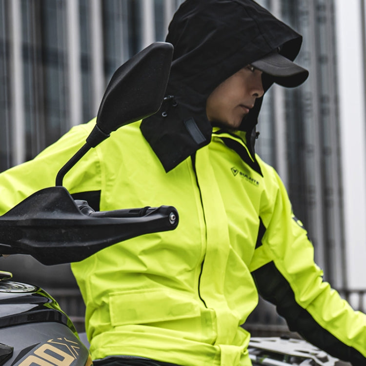 SULAITE Outdoor Motorcycle Riding Full Body Split Raincoat Suit, Size: L(Black) - free shipping - PMC Jewellery - Order now!