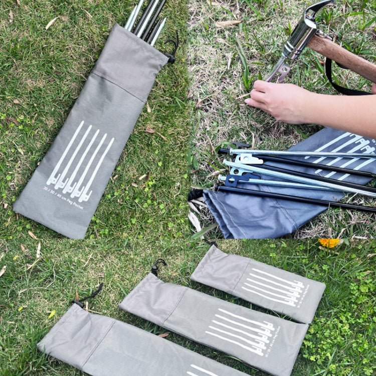 L 40cm Ground Spike Storage Bag Outdoor Camping Accessories Portable Handheld Storage Bag - Tents & Accessories by PMC TechLife | Online Shopping South Africa | PMC TechLife | Buy Now Pay Later Mobicred
