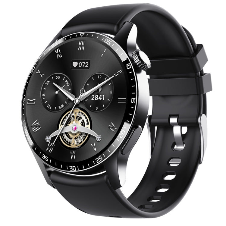 F207 Smart Watch 1.35-Inch Narrow Edge Screen Supports Bluetooth Calls / 24H Wellness Tracking / 150+ Sports Modes, Color: Black Silicone