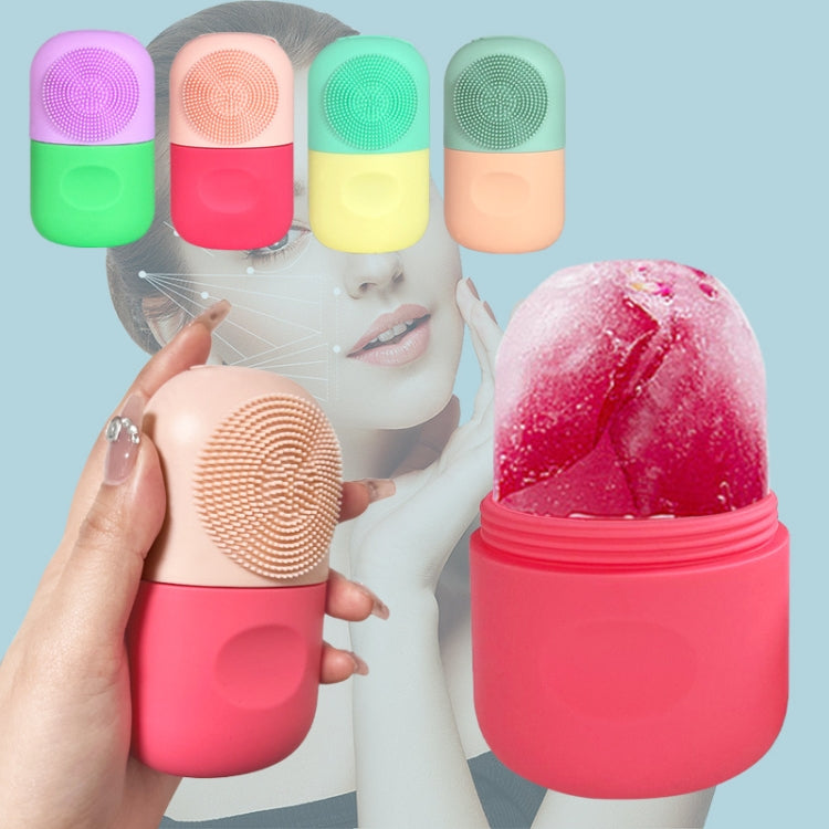 Beauty Capsule Tool Facial Massage Cleansing Silicone Compress Ice Compartment Mold(Purple Green) - free shipping - PMC Jewellery - Order now!