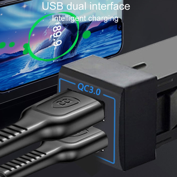 For Toyota Corolla / Levin / Avalon / Prado / Wildlander / Camry Dual-USB Modified Car Charger, Model: Insurance Box Cord - DIY Modified Charger by PMC TechLife | Online Shopping South Africa | PMC TechLife | Buy Now Pay Later Mobicred