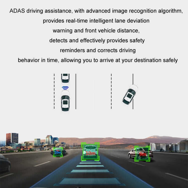 Android ADAS HD Night Vision 1080P USB Driving Recorder, Model: Single Lens(32G Memory Card)
