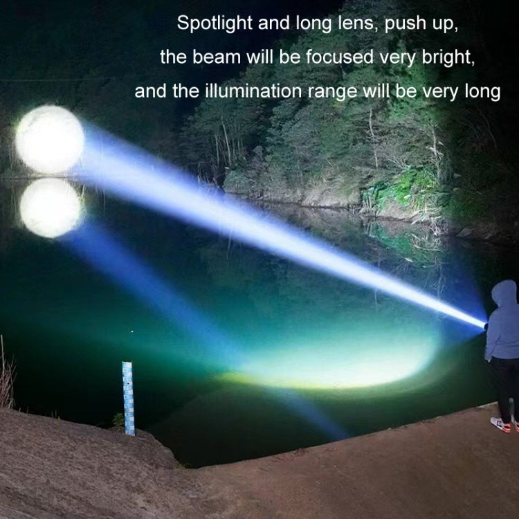 Type-C Rechargeable Outdoor Zoom Strong Laser Flashlight(520) - LED Flashlight by PMC Jewellery | Online Shopping South Africa | PMC Jewellery | Buy Now Pay Later Mobicred