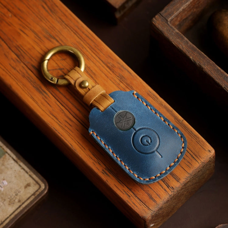 For YAMAHA NMAX155/XMAX300/Aerox/Jauns Hallmo Motorcycle Key Cover, Color: 1 Key Brown Hollowed - Car Key Cases by Hallmo | Online Shopping South Africa | PMC Jewellery | Buy Now Pay Later Mobicred