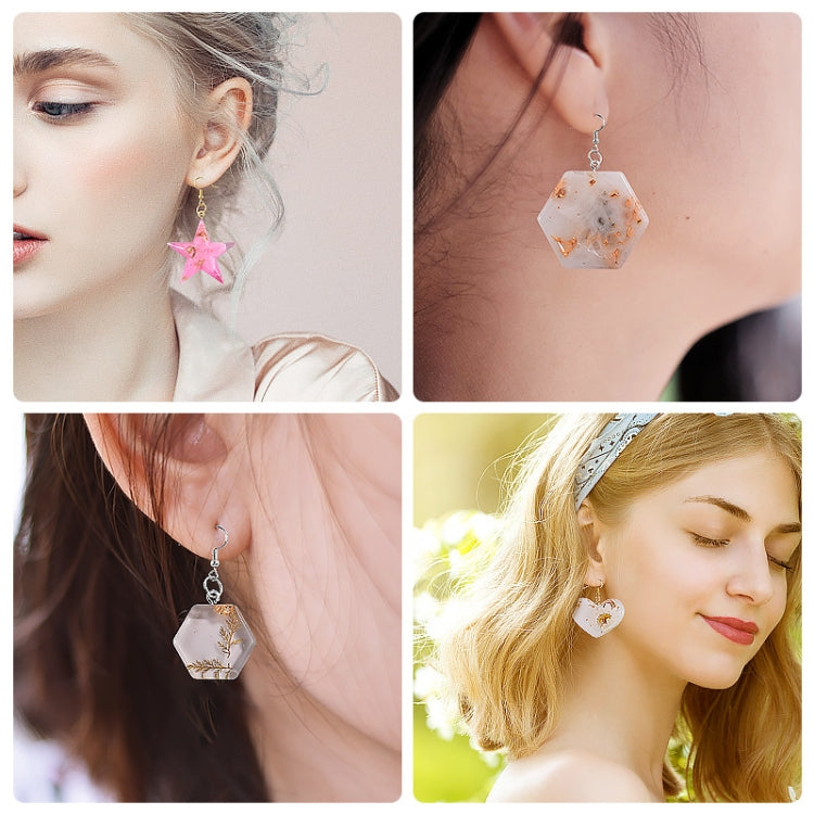 DIY Epoxy Resin Three-Dimensional Geometric Pendant Earring Silicone Mold, Spec: Heart - free shipping - PMc TechLife - Order now!