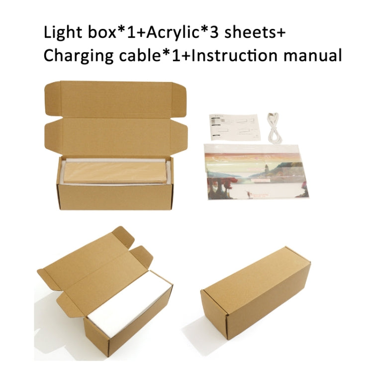Bluetooth Music Wooden Acrylic Atmosphere Lightbox Decoration Painting Night Light - Night Lights by PMc TechLife | Online Shopping South Africa | PMc TechLife | Buy Now Pay Later Mobicred