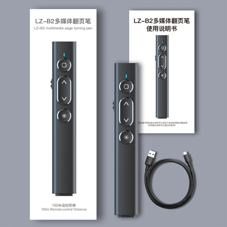 B2 2.4GHz Dual-Mode Conference PPT Wireless Page Turning Pen Multimedia Infrared Laser Pointer(White) - by PMC Jewellery | Online Shopping South Africa | PMC Jewellery | Buy Now Pay Later Mobicred