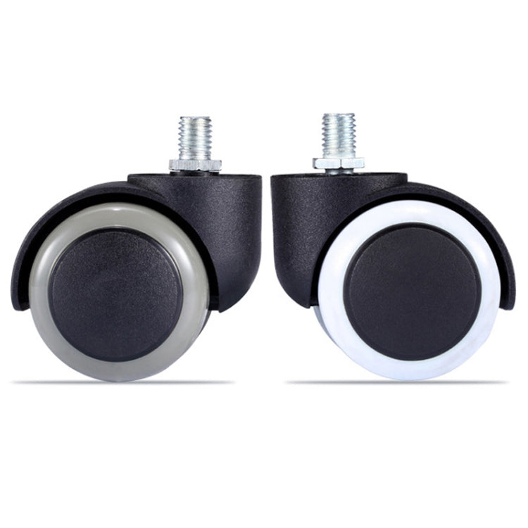M10 Screw Quiet Swivel Chair Universal Wheels Office Chair Roller Casters(Black) - Furniture Accessories by PMC Jewellery | Online Shopping South Africa | PMC Jewellery | Buy Now Pay Later Mobicred