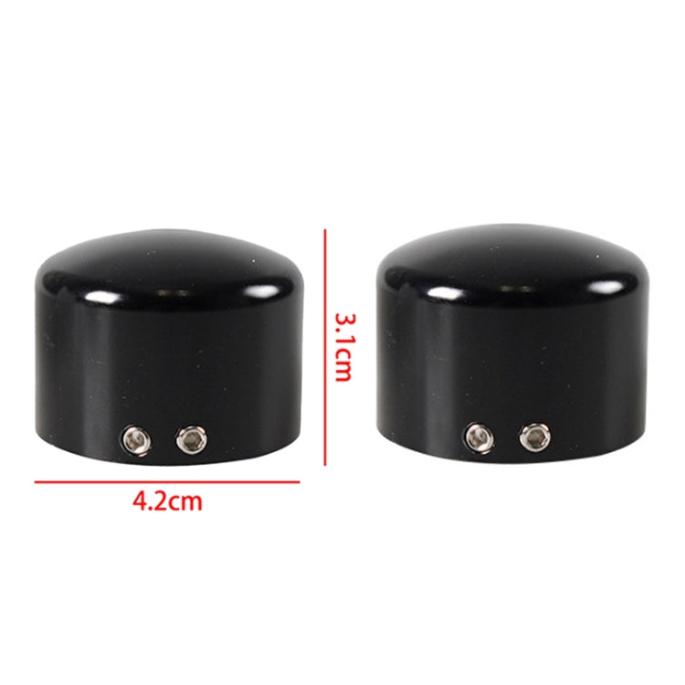 For Harley Davidson Motorcycle Modified Front Axle Wheel Covers Front Axle Decorative Cover(Black) - Replacement Parts by PMC TechLife | Online Shopping South Africa | PMC TechLife | Buy Now Pay Later Mobicred
