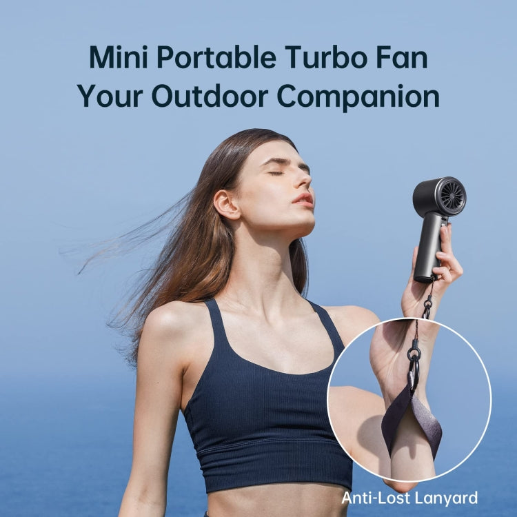 JisuLife FA53 Pro 1 High-speed Powerful Cooling Handheld Small Fan Mini Portable USB Rechargeable Desktop Fan(Dark Gray) - free shipping - PMC Jewellery - Order now!
