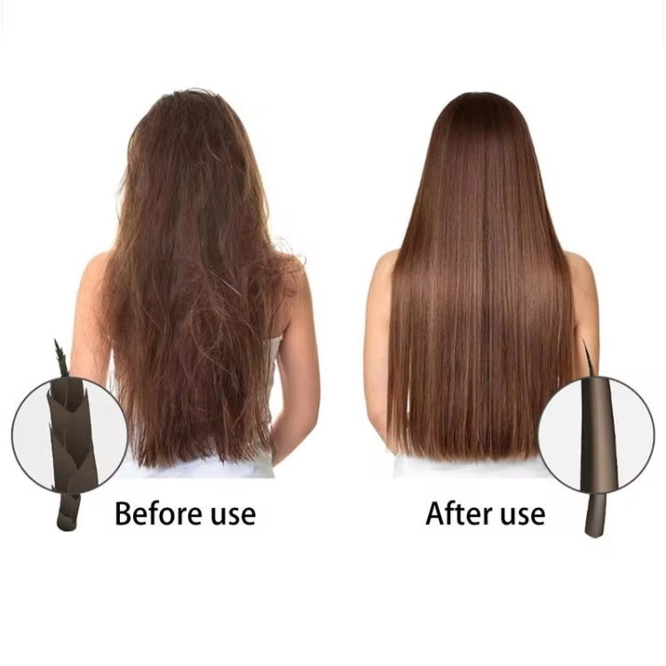 Wireless Hair Straightening Comb USB Charging Curling Iron(Black)