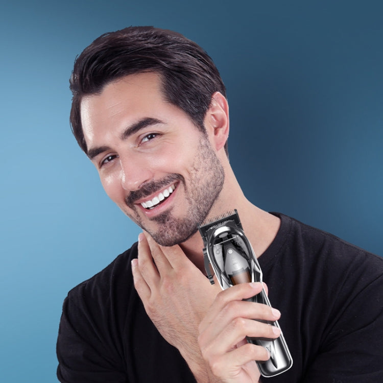 Rechargeable Magnetic Suspension High-speed Electric Hair Clipper(Silver)