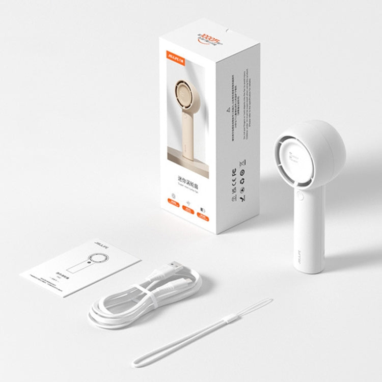 JisuLife FA42 Handheld Portable Small Rechargeable Turbo Fan, Color: Brown 4500mAh - Electric Fans by JisuLife | Online Shopping South Africa | PMC TechLife | Buy Now Pay Later Mobicred