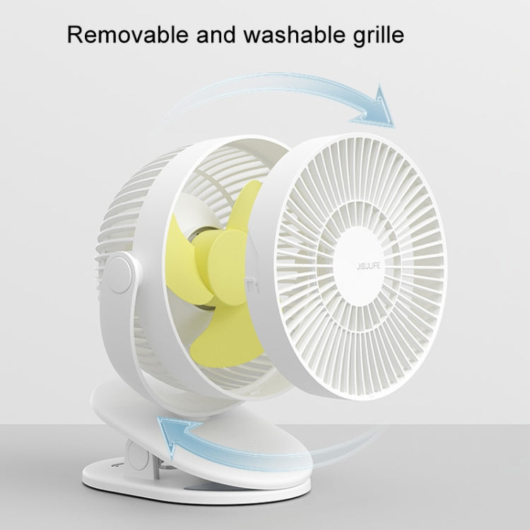 JisuLife FA29A Clip Desktop Mini Fan Portable USB Rechargeable Fan(Dark Green)