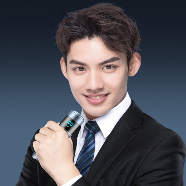 S-1090 IPX7 Waterproof 8D Portable LED Digital Display Round Electric Shaver(Black) - Shavers & Accessories by PMC TechLife | Online Shopping South Africa | PMC TechLife | Buy Now Pay Later Mobicred