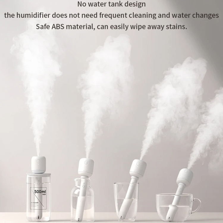 JisuLife JB07 Wireless High Mist Portable Humidifier, No Water Tank, Color: White 1100mAh