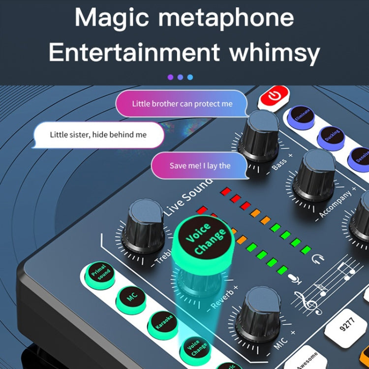 M8 Recording And Singing Live Bluetooth Sound Card Set, Color: Black+Black Cantilever