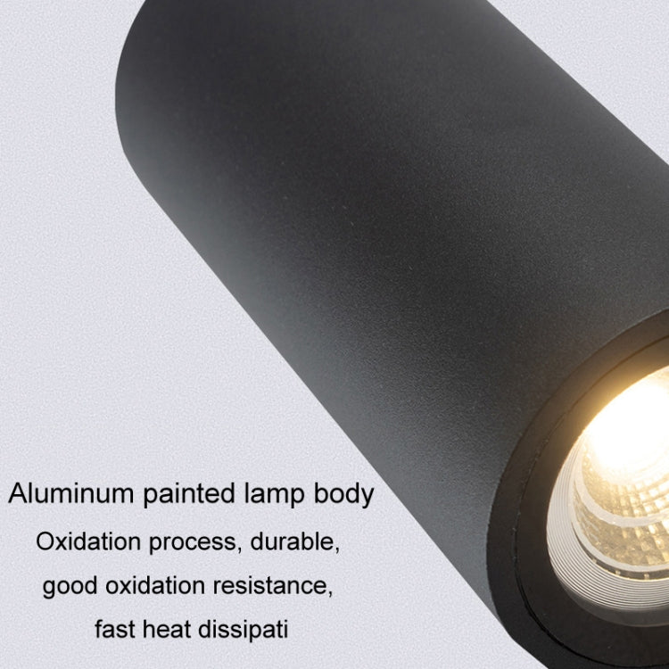 LED Outdoor Wall Lights Water-resistant Exterior Villa Door Patio Lights Background Glow Spotlights, Style: 2-head Round With GU10 Bulb(Warm White)