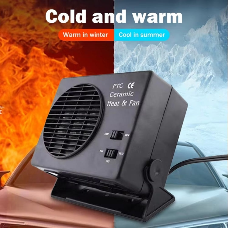 Car Heater Heating Fan Car Window Defroster(Black)