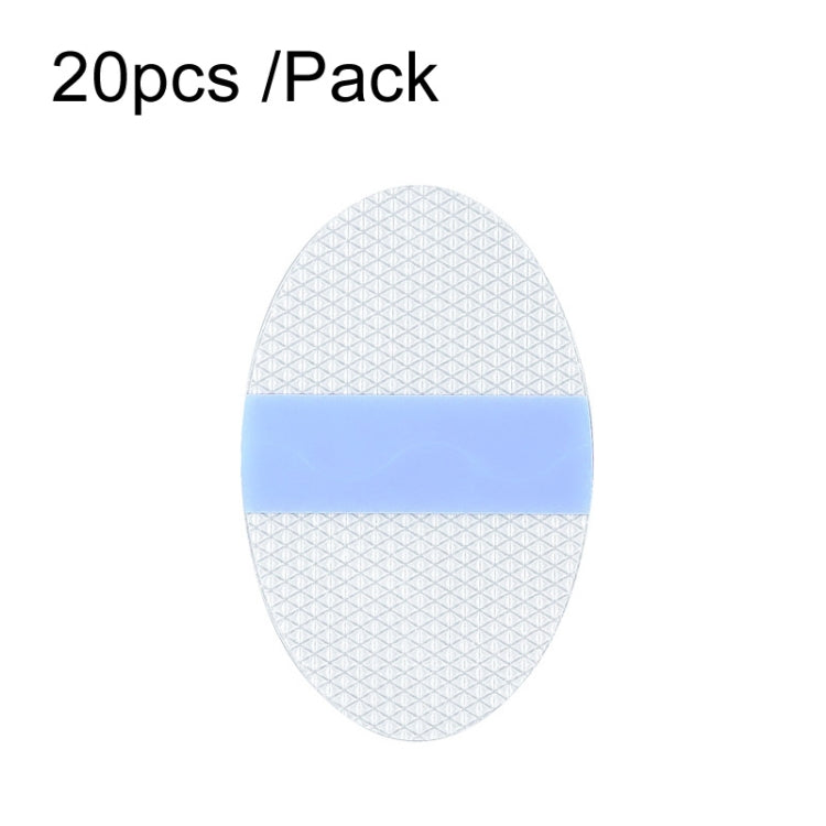 20pcs /Pack Oval Large PU Film Silicone Gel Water-resistant Breathable Ear Patch