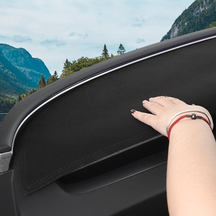For 2024 Tesla Model 3 Rearwindow Car Suede Light-Proof Pad