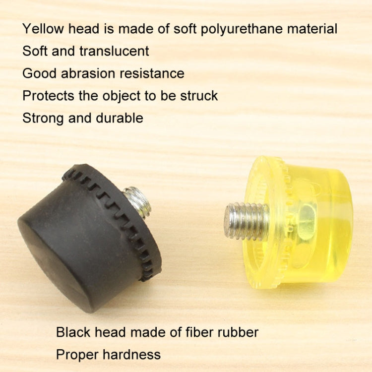40mm No Bounce Mounting Hammer Handmade DIY Double Face Tap Rubber Hammer