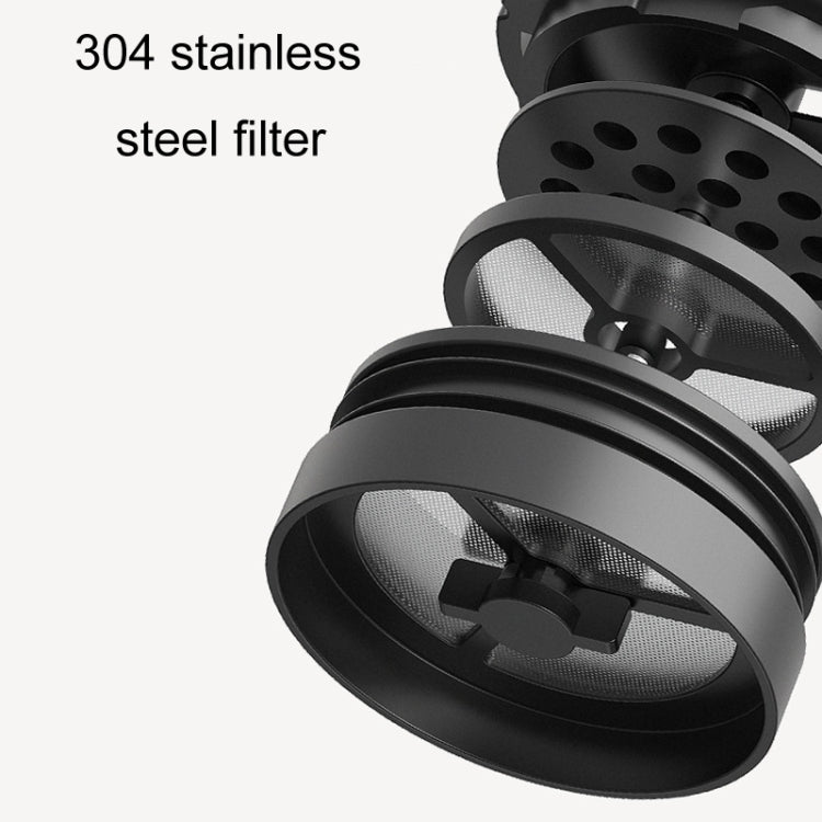 Portable Thermos Tea Brewer Coffee Filter Stainless Steel Carry-On French Press Kettle, Capacity: 320ml
