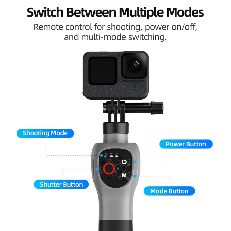 TELESIN 0.85m Underwater Selfie Stick Wireless Remote Control For GoPro HERO12 Black / HERO11 Black / HERO10 Black / HERO9 Black / HERO8 Black - free shipping - PMC Jewellery - Order now!