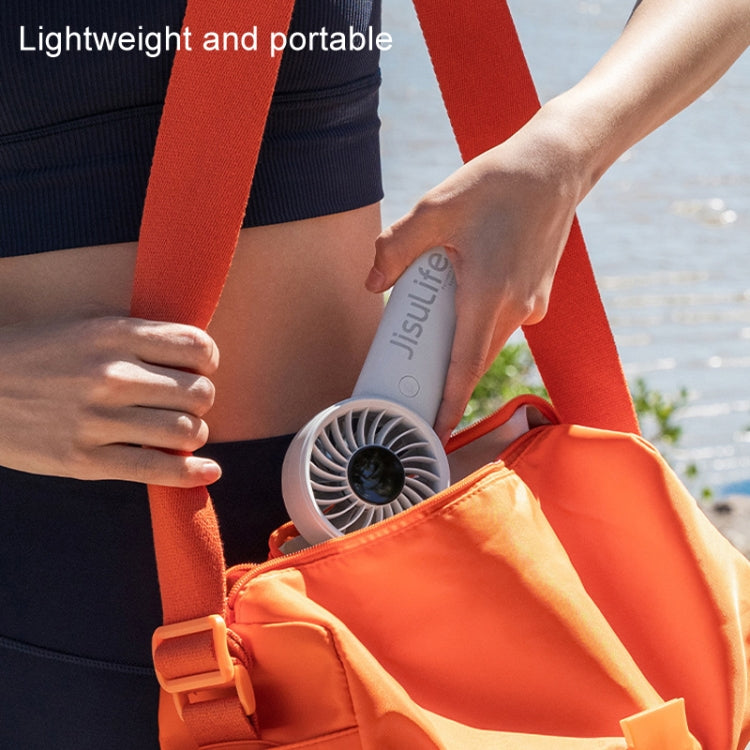 JisuLife Life4 Handheld Portable Small Rechargeable Fan, Battery Capacity: 3600mAh Black