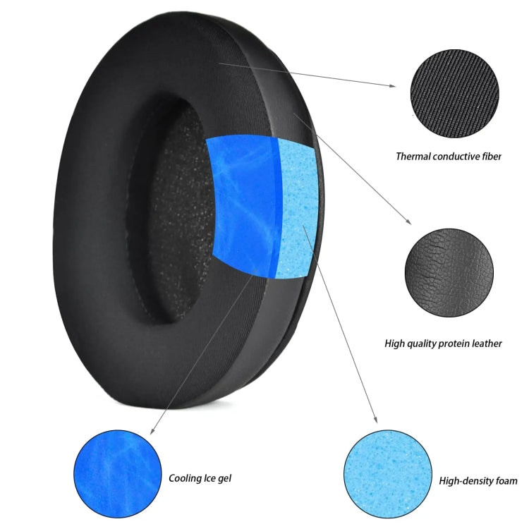 1pair Coolig Gel Ear Pads For HyperX / Cloud Alpha / Cloud Flight Wireless Headsets