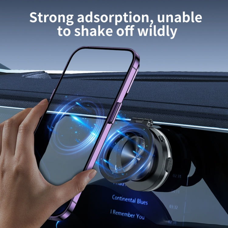 AIMITE C1 Vacuum Adsorption Foldable Magnetic Support Bracket Car Cell Phone Holder(Black)