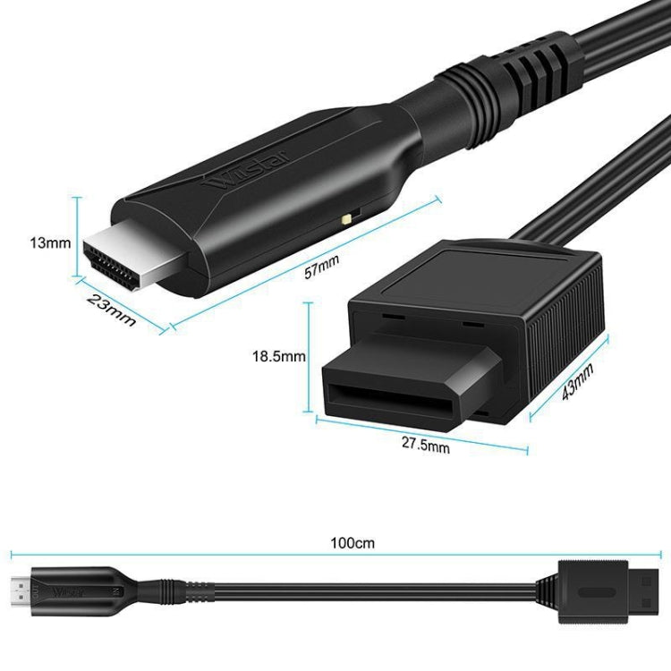 For Nintendo Wii To HDMI Converter Adapter Cable 1m 1080P For Full HD Device