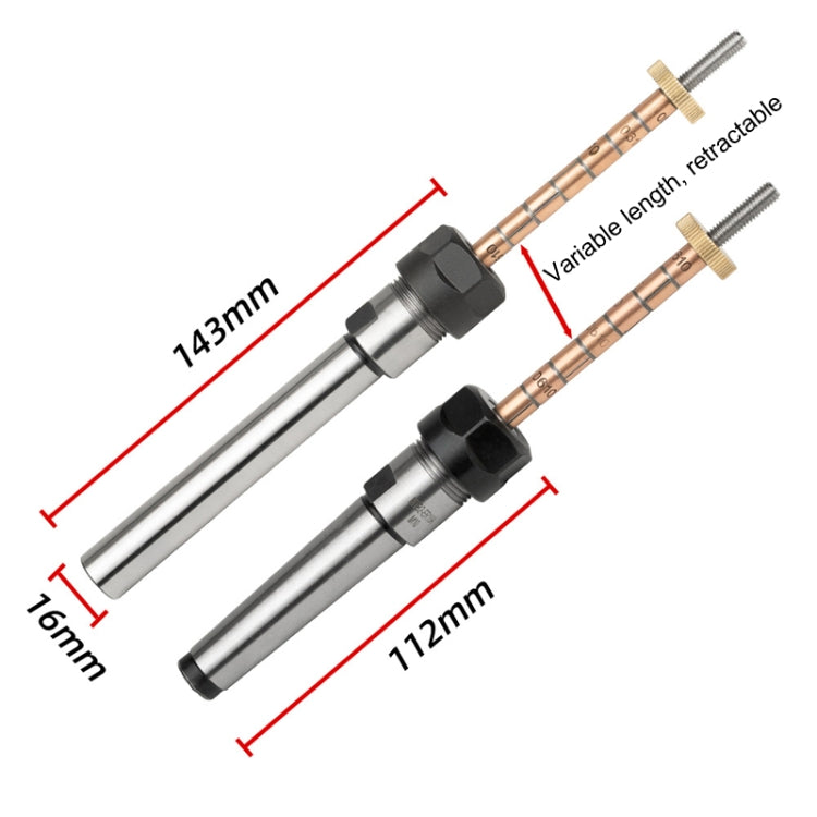Woodturning Pen Mandrel Collet Penmaking Turning Lathe DIY Clamping Mandrel Fitting Tool(Taper Shank) - Others by PMC Jewellery | Online Shopping South Africa | PMC Jewellery | Buy Now Pay Later Mobicred