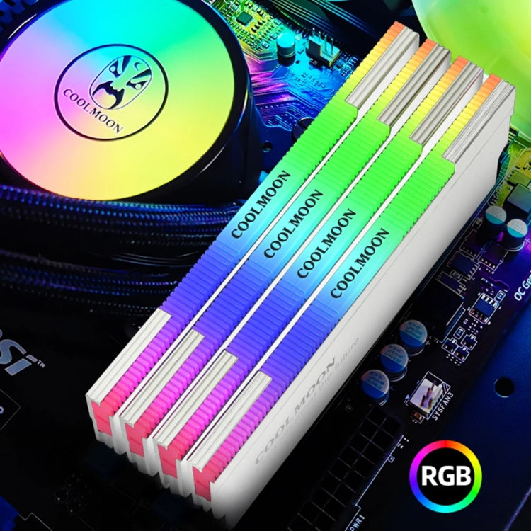 COOLMOON CM-RA1 ARGB Memory Vest Desktop Computer Memory Stick Cooling Case(Gray) - free shipping - PMC Jewellery - Order now!