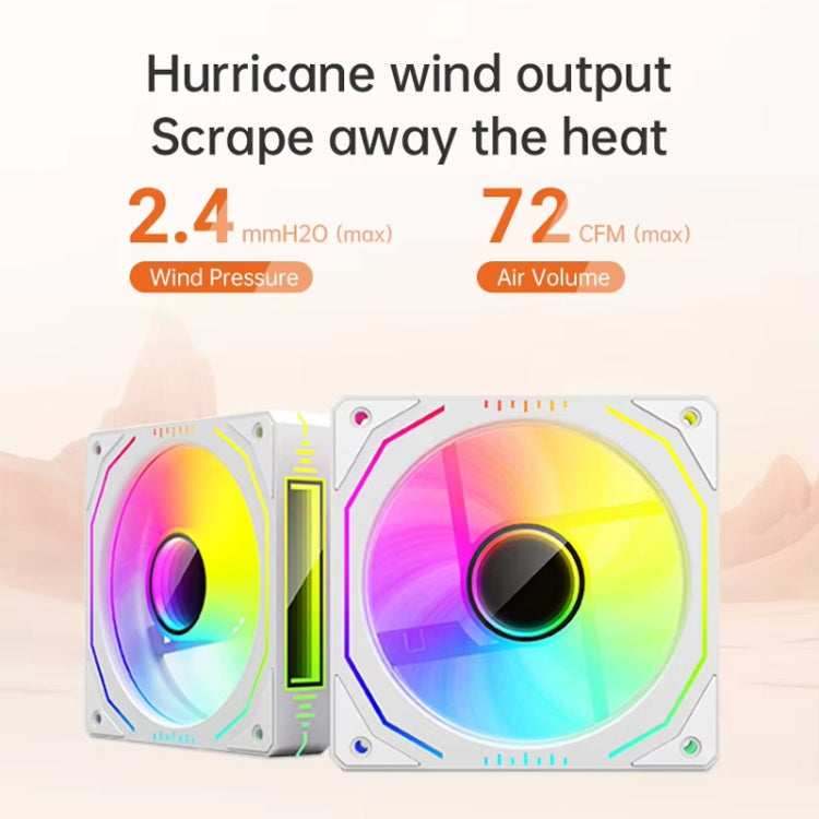 COOLMOON Glacier360 Computer Host Integrated ARGB CPU Water Cooler, Color: Black