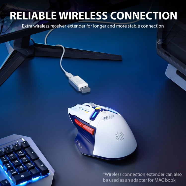 Inphic IN9 Tri-mode Wireless Bluetooth Gaming Office Computer Mouse(Blue) - free shipping - PMC Jewellery - Order now!