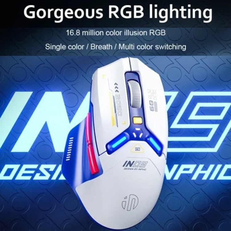Inphic IN9 Tri-mode Wireless Bluetooth Gaming Office Computer Mouse(Blue) - free shipping - PMC Jewellery - Order now!